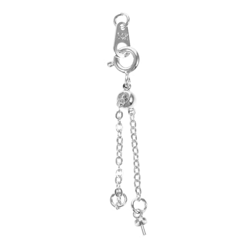 UTHCLO Erweiterungskette für DIY Schmuck Verstellbare Armband und Halskettenverlängerung mit Karabinerverschluss für Schmuckherstellung ca Platiniert von UTHCLO