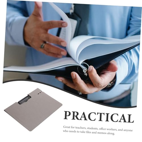 UTHCLO Faltbare Klemmbrettmappe mit Stabilem Clip Praktische Schreibmappe für Büro Schule und Studium Eleganter Dokumentenhalter in Dunkelgrau UTHCLO Faltbare Klemmbrettmappe mit Stabilem Clip Praktische Schreibmappe für Büro Schule und Studium Eleganter Dokumentenhalter in Dunkelgrau von UTHCLO