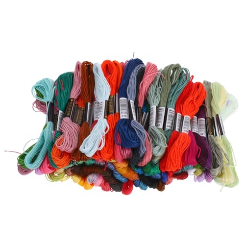 UTHCLO Farben Stickgarn Set mit Nähnadeln Vielseitiges Diy Kreuzstich Garn für Freundschaftsbänder Handliche Kompakte Stickfäden für Anfänger und Profi für Basteln und Handarbeiten von UTHCLO