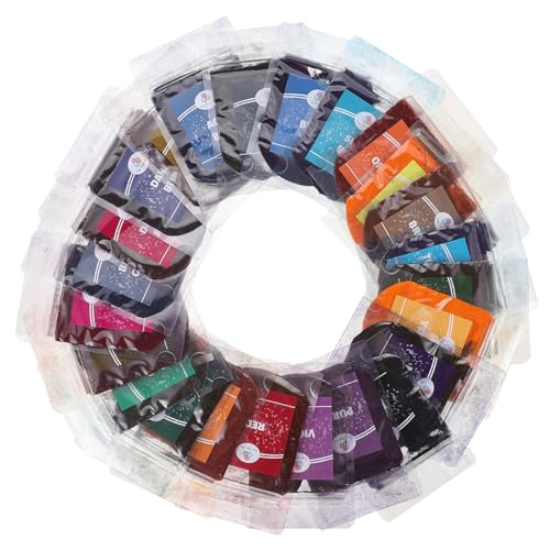 UTHCLO Farben Tie Dye Pulver pro Beutel Textilfarbe Pulver für DIY Batik Stofffärbung Ungiftiges Farbpulver für Erwachsene für Shirts Taschen Hüte Kreative Bastelparty von UTHCLO