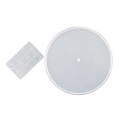 UTHCLO Flexibles Silikon Römischen Zahlen und Leerem Rundes Epoxidharz uhrform für DIY Wanduhren Langlebig Präzise Einfach zu Entformen Bastelzubehör für Stilvolle Heimdekoration von UTHCLO