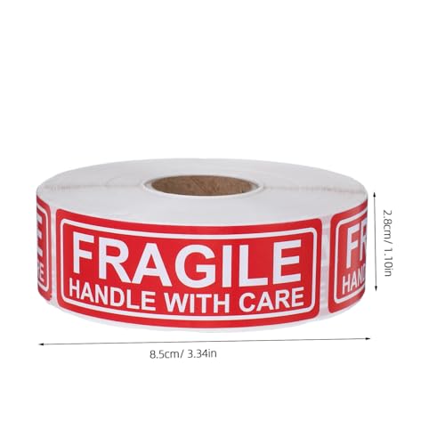 UTHCLO Fragile Aufkleber Selbstklebend Warnetiketten für Verpackung Kartons Versand Zerbrechliche Gegenstände Handle With Care Sticker für Sicheren Transport von UTHCLO