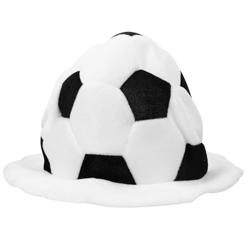 UTHCLO Fußballhut mit Plüschmaterial Einstellbare Einheitsgröße Cheer Cap für Sportwettkämpfe Fußballspiele Partys und Fans Geeignet als und Lustige Foto requisite von UTHCLO