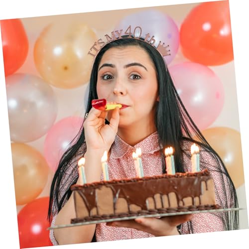 UTHCLO Geburtstagskrone Haarreif mit Zahl und Buchstaben Design Funkelndes Stirnband für Geburtstagsparty Bequemes Stabiles Haarband für Frauen und Mädchen Party Accessoire und von UTHCLO
