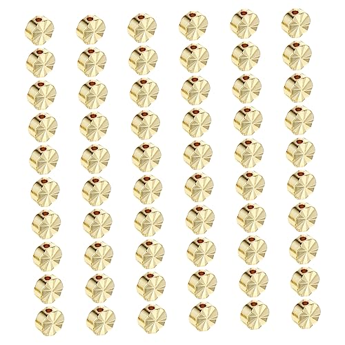 UTHCLO Glänzende Goldene Rondell Spacer Perlen DIY Schmuck Armband Perlen Bastelperlen für Schmuckherstellung und Basteln UTHCLO Glänzende Goldene Rondell Spacer Perlen DIY Schmuck Armband Perlen Bastelperlen für Schmuckherstellung und Basteln von UTHCLO