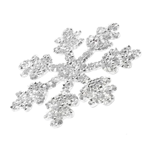 UTHCLO Glitzer Strass Applikation Patch für DIY Kleidung Silberne Hochzeitsapplikation Bügel Patch zur Dekoration von Kleidern und Gürtel Vielseitig von UTHCLO