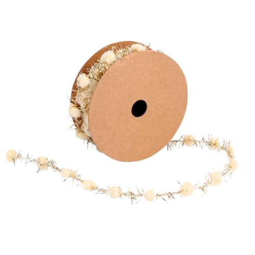 UTHCLO Goldfarbene Pompom Dekorationsband mit Draht Glitzerndes Geschenkband für DIY Bastelprojekte Party und Festivaldekoration Geeignet für Floristen und Scrapbooker UTHCLO Goldfarbene Pompom Dekorationsband mit Draht Glitzerndes Geschenkband für DIY Bastelprojekte Party und Festivaldekoration Geeignet für Floristen und Scrapbooker von UTHCLO