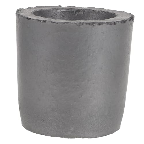 UTHCLO Graphit Rundform Gießform Siliziumkarbid Schmelztiegel für Gold Silber Kupfer Messing Metallgießen Kompakt Langlebig Professionell UTHCLO Graphit Rundform Gießform Siliziumkarbid Schmelztiegel für Gold Silber Kupfer Messing Metallgießen Kompakt Langlebig Professionell von UTHCLO