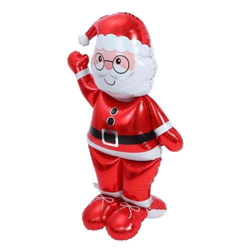 UTHCLO Großer Stehender Weihnachtsmann Folienballon aus Langlebigem Aluminiumfilm Wiederverwendbare Aufblasbare Weihnachtsdeko für Innen und Außen für Weihnachtsfeiern und Festliche UTHCLO Großer Stehender Weihnachtsmann Folienballon aus Langlebigem Aluminiumfilm Wiederverwendbare Aufblasbare Weihnachtsdeko für Innen und Außen für Weihnachtsfeiern und Festliche von UTHCLO