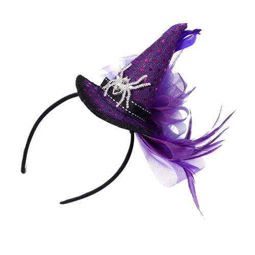 UTHCLO Haarreif Halloween Spinnen Hexenhut Kopfband Leicht Bequem für Kostüm Karneval Party Zubehör UTHCLO Haarreif Halloween Spinnen Hexenhut Kopfband Leicht Bequem für Kostüm Karneval Party Zubehör von UTHCLO