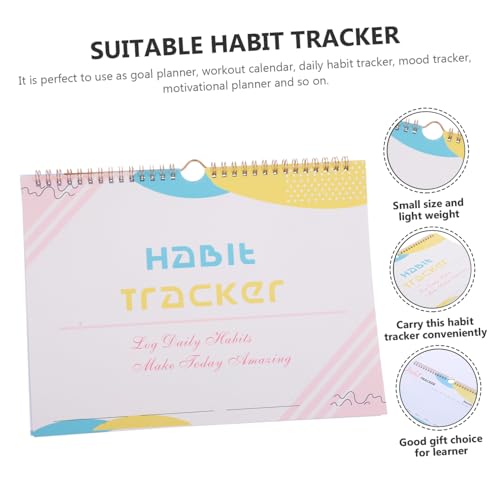 UTHCLO Habit Tracker Journal und Lernplaner ohne Gewohnheitskalender mit Notizfunktion Motivationsplaner für Tägliche für Studium und Workout Tracking von UTHCLO