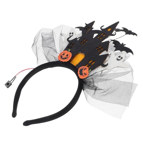 UTHCLO Halloween Leuchtendes Stirnband mit Schloss Design Leichtes Party Haarreif für Damen Vielseitiges Halloween Kostüm Zubehör Fantasievoller Kopfschmuck für Cosplay und UTHCLO Halloween Leuchtendes Stirnband mit Schloss Design Leichtes Party Haarreif für Damen Vielseitiges Halloween Kostüm Zubehör Fantasievoller Kopfschmuck für Cosplay und von UTHCLO