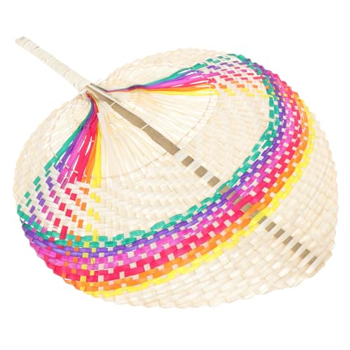 UTHCLO Handgefertigter Bambusfächer Gewebter Chinesischer Vintage Fächer Farbenfroher Leichter Handfächer Dekorativ und Langlebig Geeignet für Sommer Party Hochzeit und Strand UTHCLO Handgefertigter Bambusfächer Gewebter Chinesischer Vintage Fächer Farbenfroher Leichter Handfächer Dekorativ und Langlebig Geeignet für Sommer Party Hochzeit und Strand von UTHCLO