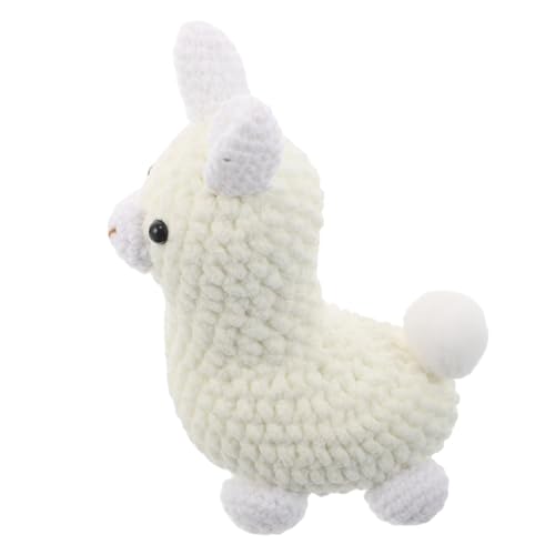 UTHCLO Handgefertigter Häkel-alpaka-anhänger Weiches Strickspielzeug Dekorative Tierfigur Niedliches Robustes Häkelkunstwerk für Rucksack oder Schlüsselbund in Cremeweiß UTHCLO Handgefertigter Häkel-alpaka-anhänger Weiches Strickspielzeug Dekorative Tierfigur Niedliches Robustes Häkelkunstwerk für Rucksack oder Schlüsselbund in Cremeweiß von UTHCLO