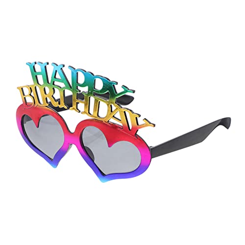 UTHCLO Herzförmige Partybrille Regenbogenfarben Bunte Geburtstagsbrille als Foto Requisite für Erwachsene Komfortable Auffällige Eyeglasses Props für Geburtstagsfeiern und Strandpartys UTHCLO Herzförmige Partybrille Regenbogenfarben Bunte Geburtstagsbrille als Foto Requisite für Erwachsene Komfortable Auffällige Eyeglasses Props für Geburtstagsfeiern und Strandpartys von UTHCLO