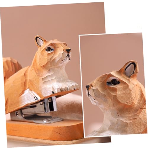 UTHCLO Holz eichhörnchen Hefter aus Hochwertigem Holz Handgefertigte Mini tierform Praktischer Schreibtisch Hefter für Büro und Schule Kreatives Geschenk für Studenten Dekoratives UTHCLO Holz eichhörnchen Hefter aus Hochwertigem Holz Handgefertigte Mini tierform Praktischer Schreibtisch Hefter für Büro und Schule Kreatives Geschenk für Studenten Dekoratives von UTHCLO