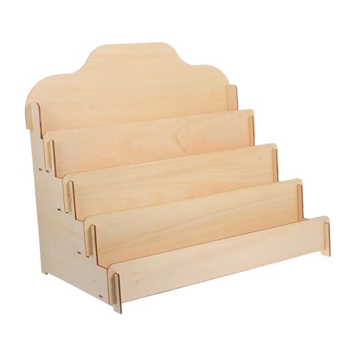 UTHCLO Holzständer für Grußkarten aus Stabilem Lindenholz sperrholz Multifunktionales Leicht Montierbares Kartendisplay mit Großzügigem Stauraum für Einzelhandel Messen und von UTHCLO