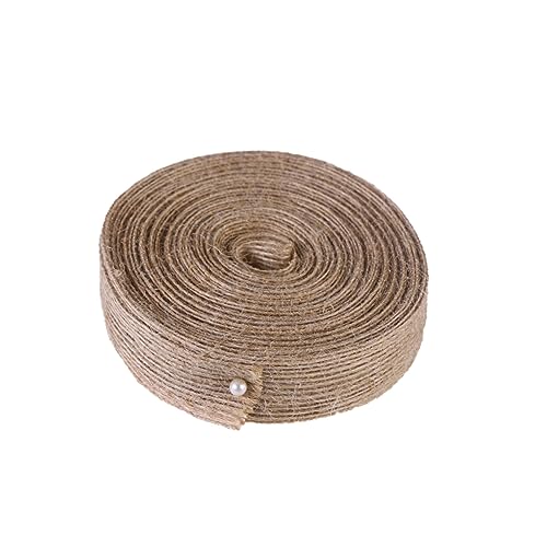UTHCLO Jute Webbing Band Breit Naturfarbener Langlebiger Bastelstoff für DIY Dekorationen Geschenkverpackungen Hochzeiten Gartenarbeit und Vielseitige Handwerksprojekte von UTHCLO