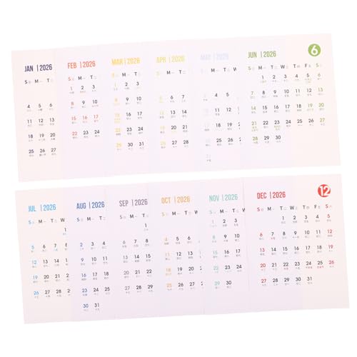 UTHCLO Kreativer Monatsplaner Aufkleber Selbstklebender Kleiner Desktop Kalender Robustes Schreibpapier Jahresübersicht Für Büro Wand Kühlschrank Diy Journal Sticker Für Frauen UTHCLO Kreativer Monatsplaner Aufkleber Selbstklebender Kleiner Desktop Kalender Robustes Schreibpapier Jahresübersicht Für Büro Wand Kühlschrank Diy Journal Sticker Für Frauen von UTHCLO