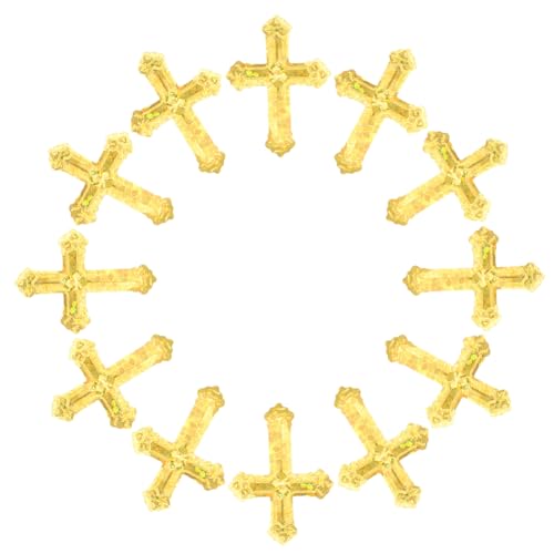 UTHCLO Kreuz Konfetti Tischstreuung für Hochzeit Kommunion Taufe Party Dekoration Glänzende Plastikstreusel für Weihnachtsfeier Shower Geburtstag Langlebig und Farbbeständig von UTHCLO