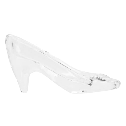 UTHCLO Kristall High Heel Schuh Dekoration Miniatur Ornament Transparent mit Herzform Feine Verarbeitung Tischdeko Geschenkidee für Zuhause und DIY Projekte von UTHCLO