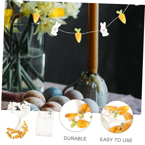 UTHCLO LED Kupferdraht Frühlings Lichterkette mit Warmweißen LED Hasen und Karotten Design Batteriebetrieben ohne Batterien Dekorative Frühlingslichtdekoration für Innen Party und UTHCLO LED Kupferdraht Frühlings Lichterkette mit Warmweißen LED Hasen und Karotten Design Batteriebetrieben ohne Batterien Dekorative Frühlingslichtdekoration für Innen Party und von UTHCLO