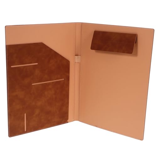 UTHCLO Leder Portfolio Geschäftsmappe Braun Multifunktionaler Dokumenten Organizer mit Metallklammern Widerstandsfähiger Aktenordner für Bewerbung Büro und Konferenzen UTHCLO Leder Portfolio Geschäftsmappe Braun Multifunktionaler Dokumenten Organizer mit Metallklammern Widerstandsfähiger Aktenordner für Bewerbung Büro und Konferenzen von UTHCLO