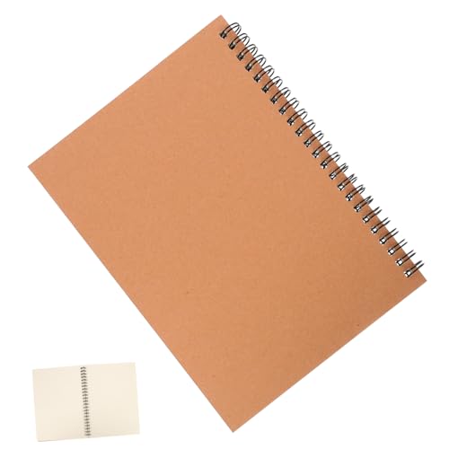 UTHCLO Liniertes Spiralnotizbuch mit Robustem Kraftpapier einband Tragbares Dickes Notizheft für Schule Studium und Büro Minimalistisches Journal für Schüler und Reisende von UTHCLO