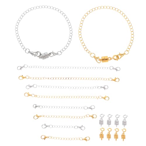 UTHCLO Magnetische Schmuckverschlüsse Verstellbare Verlängerungen für Armbänder und Teiliges Set für Schmuckdesign von UTHCLO