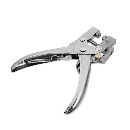 UTHCLO Metall Lochzange Heavy Duty Leder Gürtel Lochstanzer mit Hoher Härte und Komfortablem Griff für Präzises DIY Stanzen von Uhrenarmbändern Gürteln und Lederwaren UTHCLO Metall Lochzange Heavy Duty Leder Gürtel Lochstanzer mit Hoher Härte und Komfortablem Griff für Präzises DIY Stanzen von Uhrenarmbändern Gürteln und Lederwaren von UTHCLO