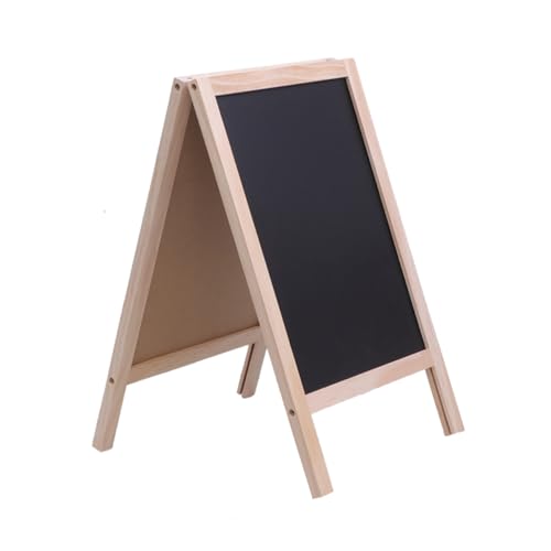 UTHCLO Mini Holz Staffelei Tafel Doppelseitig für Bar Beschreibbar Kreidetafel Werbung Memo Board Tischaufsteller Vielseitig Nutzbar Zufällige Farbe Zufällige Farbe von UTHCLO