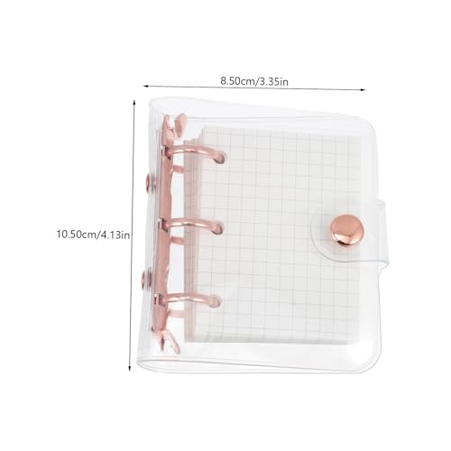 UTHCLO Mini Loose leaf Notizbuch Binder in Roségold mit Transparenter Umschlag Kleines Handliches Notizheft für Tägliche Planung Tagebuch und Geschenk Inklusive Aufbewahrungsbeutel UTHCLO Mini Loose leaf Notizbuch Binder in Roségold mit Transparenter Umschlag Kleines Handliches Notizheft für Tägliche Planung Tagebuch und Geschenk Inklusive Aufbewahrungsbeutel von UTHCLO