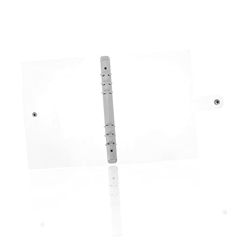 UTHCLO Mini Ringbuch mit Transparentcover Nachfüllbare Ordnerringe für Lose Klemmbindemittel für Notizen Schulbedarf und Kreative Projekte Leicht und Tragbar von UTHCLO