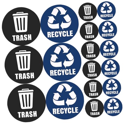 UTHCLO Mülltonnenaufkleber PVC Selbstklebend Langlebig Recycling Abfalltrennung Müllklassifizierungszeichen Geeignet für Haus und Außenbereich UTHCLO Mülltonnenaufkleber PVC Selbstklebend Langlebig Recycling Abfalltrennung Müllklassifizierungszeichen Geeignet für Haus und Außenbereich von UTHCLO