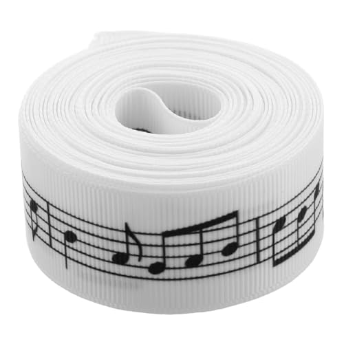 UTHCLO Musiknoten Geschenkband Yards Satinband Elegant und Langlebig Weiches Verpackungsband für Geburtstags Weihnachtsfeier Dekoration und DIY Nähen von UTHCLO