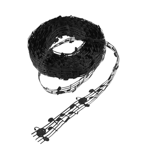 UTHCLO Musiksymbol Satinband Schwarz DIY Geschenkband Basteln Nähen Dekor für Verpackungen Kuchen Blumen Kreative Schleife UTHCLO Musiksymbol Satinband Schwarz DIY Geschenkband Basteln Nähen Dekor für Verpackungen Kuchen Blumen Kreative Schleife von UTHCLO