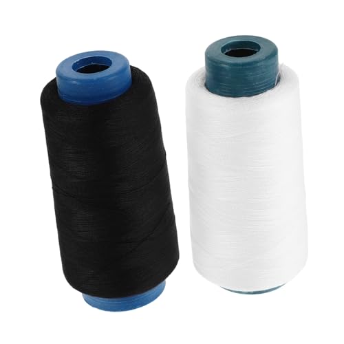 UTHCLO Nähmaschinen Nähzubehör Nähgarn Stickgarn Schwarzer Faden Nähbedarf Polyester 4 Stück von UTHCLO