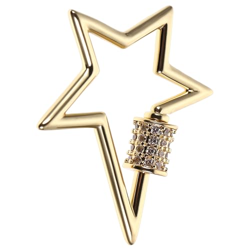 UTHCLO Necklace Link Connector Kupfer Sternform Schraubverschluss Schmuckverschluss für DIY Ketten Armbänder Anhänger Langlebig und Farbbeständig UTHCLO Necklace Link Connector Kupfer Sternform Schraubverschluss Schmuckverschluss für DIY Ketten Armbänder Anhänger Langlebig und Farbbeständig von UTHCLO