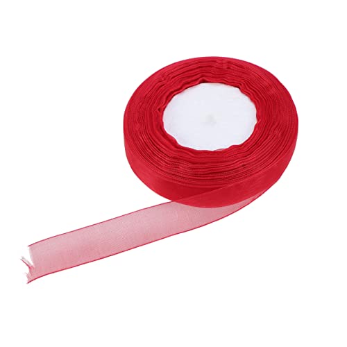 UTHCLO Organza Band Rot Glänzend Schleifenband Geschenkband Hochzeit Party Dekoration DIY Zubehör Vielseitig Hochwertiges Transparent Elegant UTHCLO Organza Band Rot Glänzend Schleifenband Geschenkband Hochzeit Party Dekoration DIY Zubehör Vielseitig Hochwertiges Transparent Elegant von UTHCLO