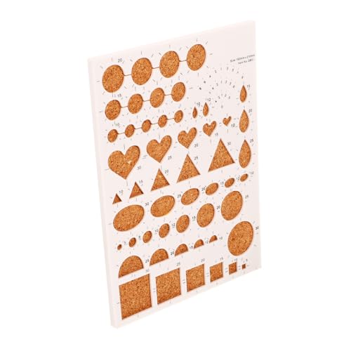 UTHCLO Papier Quilling Schablone aus Kork Präzises DIY Bastel Board Wiederverwendbar Vielseitig Einsetzbar für Scrapbooking und Kreative Papiergestaltung von UTHCLO