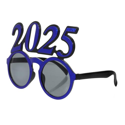 UTHCLO Partybrille Rundes Rahmen Design Leuchtend Stylisch aus Pc Material Leicht und Langlebig für Silvester Abschlussfeier Neujahrsfest Erwachsene Partybrillen von UTHCLO