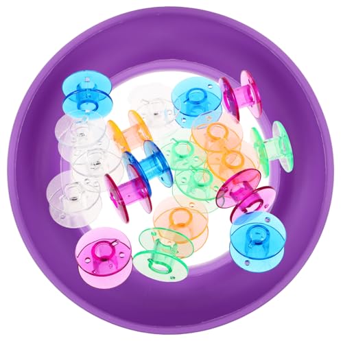 UTHCLO Plastik Nähbobbin Aufbewahrungsbox Robuster Fadenhalter mit Aufbewahrungsbox Kompakt und Tragbar Praktisch für Nähzubehör und Nähmaschinenfäden Vielseitig Einsetzbar für Hobby und von UTHCLO