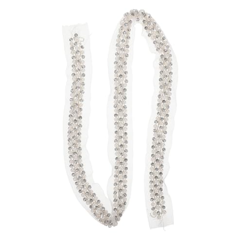 UTHCLO Reihiges Perlen Spitzenband mit Strass Zartes Spitzenband für Kleidung Taschen Hüte und DIY Projekte Weißes Dekoband zum Aufnähen Langlebig und Hautfreundlich UTHCLO Reihiges Perlen Spitzenband mit Strass Zartes Spitzenband für Kleidung Taschen Hüte und DIY Projekte Weißes Dekoband zum Aufnähen Langlebig und Hautfreundlich von UTHCLO