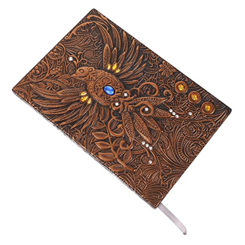 UTHCLO Retro Notizbuch mit Geprägtem Phoenix Europäischer Stil für Reisen Tagebuch und Notizen Hochwertiges Papier Vielseitig Einsetzbar Reisesouvenir von UTHCLO