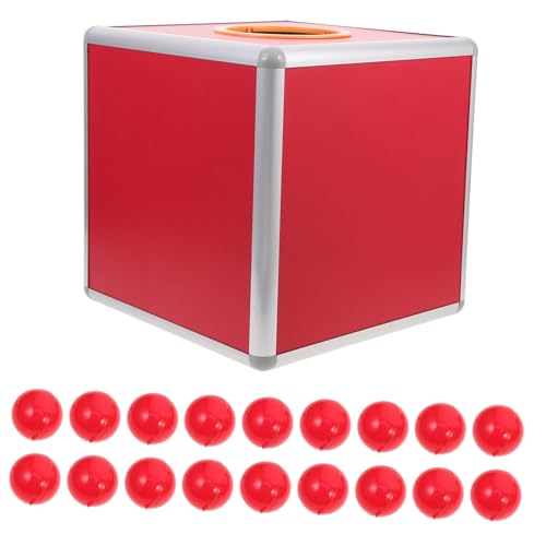 UTHCLO Rote Losbox mit Roten Bällen Wiederverwendbare Spenden Wahlurne für Partys und Veranstaltungen Personalisierbare Kartonbox mit Großem Fassungsvermögen für Abstimmungs Karten und UTHCLO Rote Losbox mit Roten Bällen Wiederverwendbare Spenden Wahlurne für Partys und Veranstaltungen Personalisierbare Kartonbox mit Großem Fassungsvermögen für Abstimmungs Karten und von UTHCLO