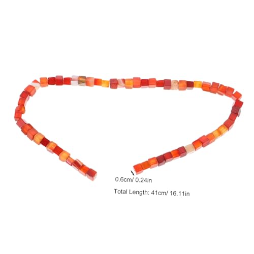 UTHCLO Rote Stein Würfel Abstandshalter Perlen Stabiler Würfel Spacer Für DIY Schmuckherstellung Armband Halskette Halbfertige Lose Steinperlen UTHCLO Rote Stein Würfel Abstandshalter Perlen Stabiler Würfel Spacer Für DIY Schmuckherstellung Armband Halskette Halbfertige Lose Steinperlen von UTHCLO