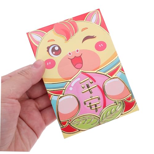 UTHCLO Rote Umschläge Jahr Des Pferdes Kartonpapier Lucky Money Bags für Frühlingsfest Cartoon Pferde Design Hong Bao für Geschenkübergabe und Feierlichkeiten UTHCLO Rote Umschläge Jahr Des Pferdes Kartonpapier Lucky Money Bags für Frühlingsfest Cartoon Pferde Design Hong Bao für Geschenkübergabe und Feierlichkeiten von UTHCLO