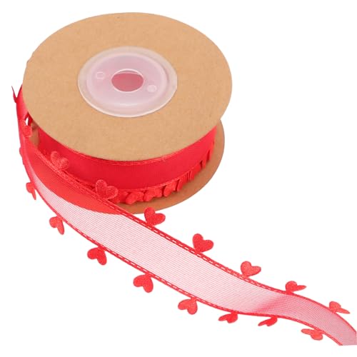 UTHCLO Rotes Geschenkband mit Herzmuster Zuschneidbares Vielseitiges Bastelband für Geschenkverpackung Schleifen DIY Haaraccessoires und Dekorationen UTHCLO Rotes Geschenkband mit Herzmuster Zuschneidbares Vielseitiges Bastelband für Geschenkverpackung Schleifen DIY Haaraccessoires und Dekorationen von UTHCLO