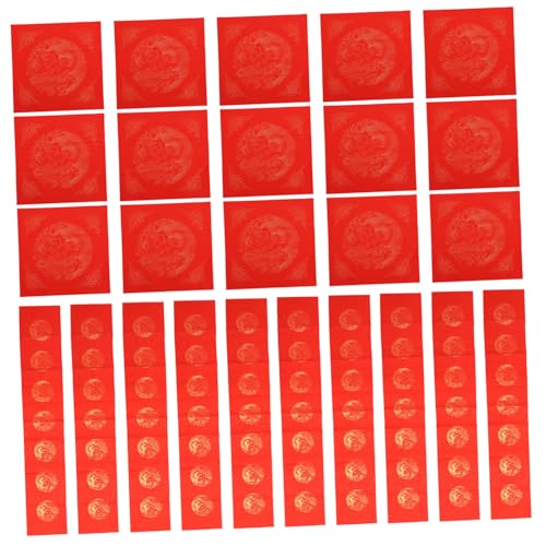 UTHCLO Rotes Xuan Papier für Frühlingsfest Dekoration Zeichen Couplet und Fu Zeichen Handgeschriebenes Dickes Kalligraphie Papier mit Paaren und Quadratischen Blättern Geeignet für UTHCLO Rotes Xuan Papier für Frühlingsfest Dekoration Zeichen Couplet und Fu Zeichen Handgeschriebenes Dickes Kalligraphie Papier mit Paaren und Quadratischen Blättern Geeignet für von UTHCLO