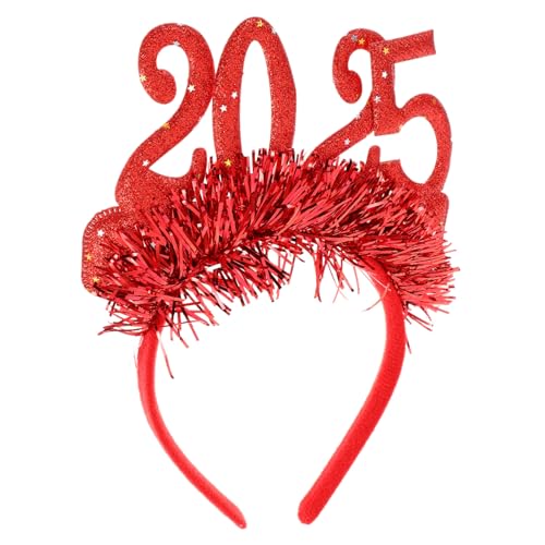 UTHCLO Rotes Year Headband mit Goldfolie Glitzer Leichtes Stirnband für Silvester Weihnachtsfeiern Festliches Haaraccessoire für Damen und Mädchen Vielseitig für Haartypen UTHCLO Rotes Year Headband mit Goldfolie Glitzer Leichtes Stirnband für Silvester Weihnachtsfeiern Festliches Haaraccessoire für Damen und Mädchen Vielseitig für Haartypen von UTHCLO